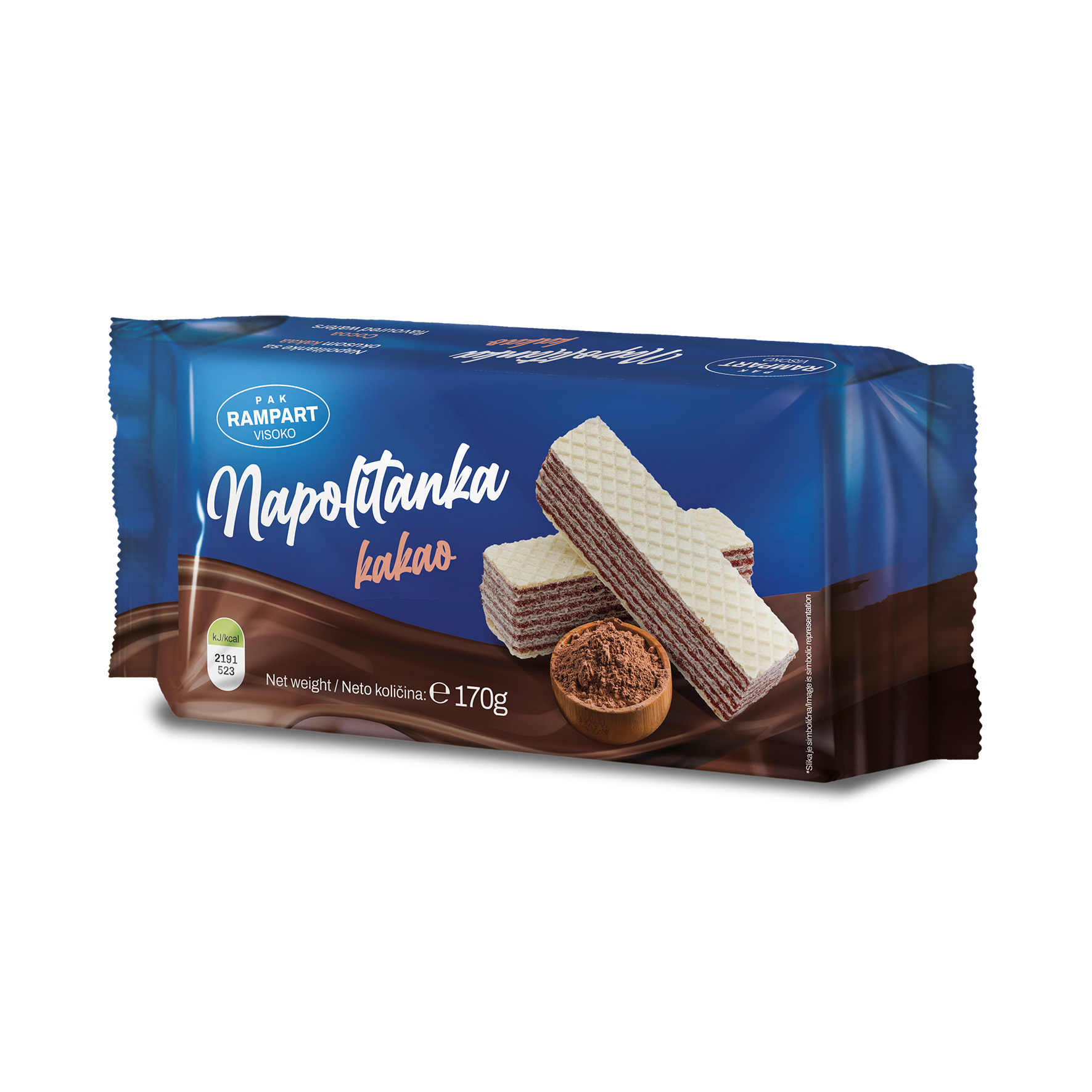 Napolitanke sa kakao kremom 170g